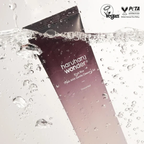 Haruharu Wonder Black Rice Triple AHA Gentle Cleansing Gel Unscented 100ml