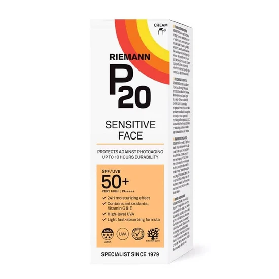 Riemann P20 Sensitive Face SPF 50+ Sun Cream