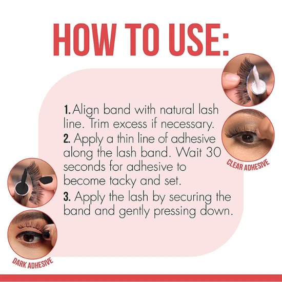 DUO 2-in-1 Brush-on Strip Lash Adhesive White/Clear + Dark Tone 5g