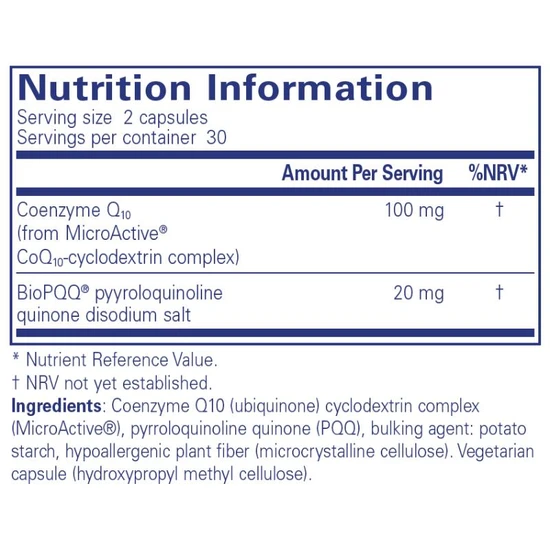 Pure Encapsulations CoQ10-SR With PQQ Capsules 60 Capsules