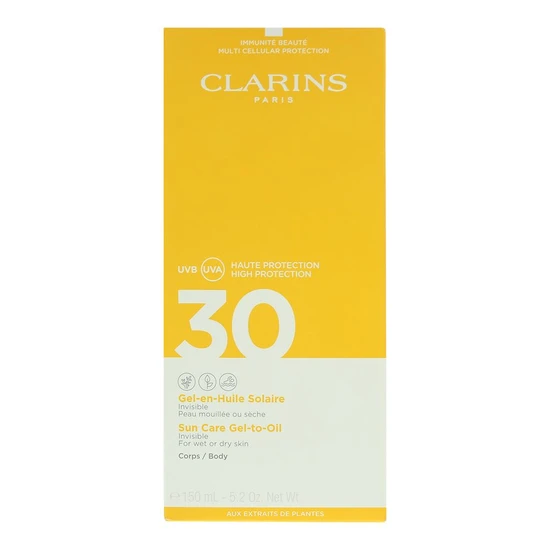 Clarins Sun Care Gel To Oil For Body SPF 30 150ml