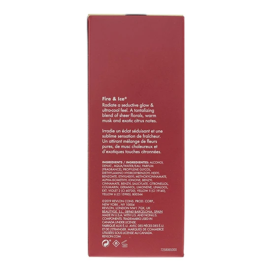 Revlon Fire & Ice Eau De Cologne 50ml