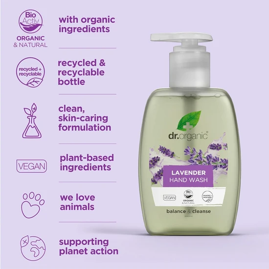 Dr. Organic Organic Plus Lavender Hand Wash 250ml
