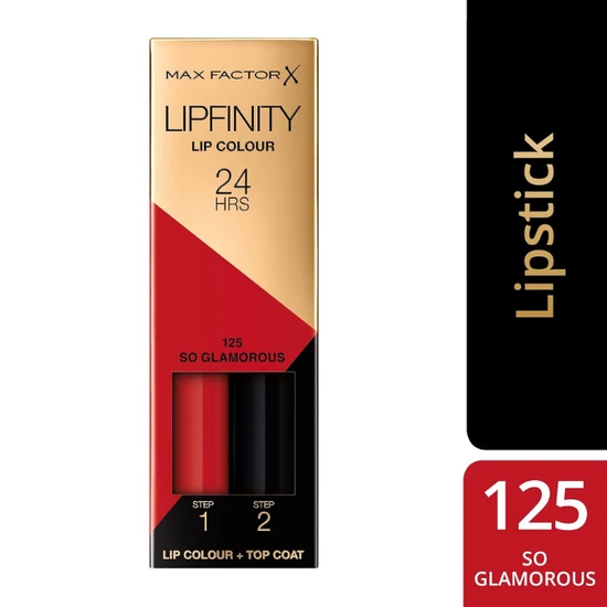 Max Factor Lipfinity Two Step Lipstick 125 So Glamorous