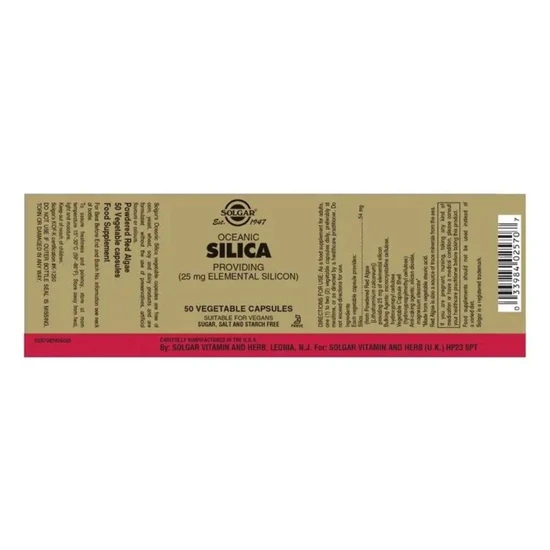 Solgar Oceanic Silica 25mg Vegicaps 50 Vegicaps