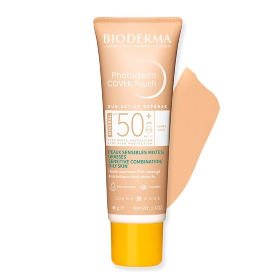 Bioderma Photoderm Cover Touch Mineral SPF 50+ Sunscreen Light