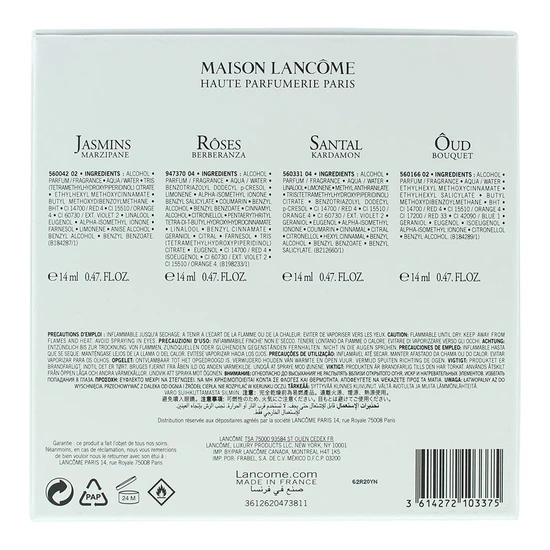 Lancôme Grands Crus Gift Set Eau De Parfum 4 Piece