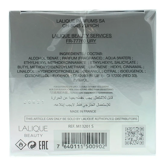 Lalique Encre Noire Sport Eau De Toilette 100ml