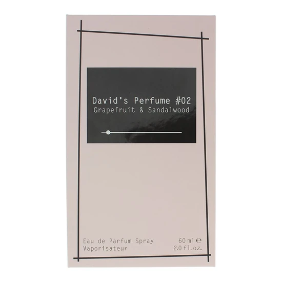 David's Perfume #02 Grapefruit & Sandalwood Eau De Parfum 60ml