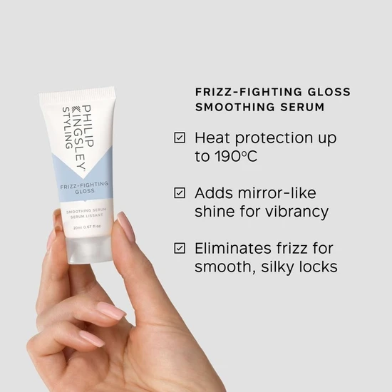 Philip Kingsley The Hair Icons Gift Set Deep-Conditioning Treatment 40ml, Weightless Shampoo 170ml, Combination Conditioner 150ml & Smoothing Serum 20ml