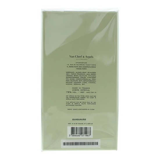 Van Cleef & Arpels Collection Extraordinaire Ambre Imperial Eau De Parfum 75ml