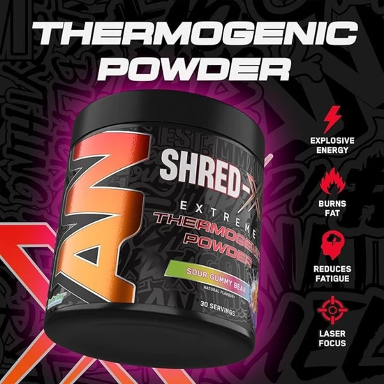 Applied Nutrition Shred-X Powder Sour Gummy Bear