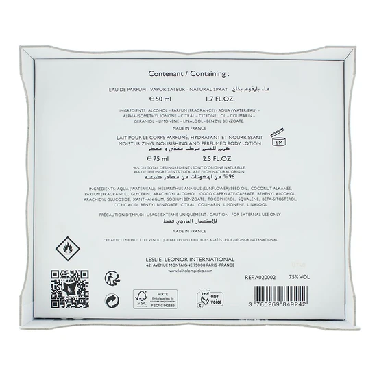 Lolita Lempicka Mon Premier Gift Set 50ml Eau De Parfum + 75ml Body Lotion