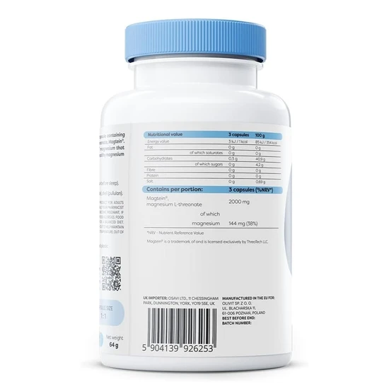 Osavi Magtein Magnesium L-Threonate Capsules 90 Capsules