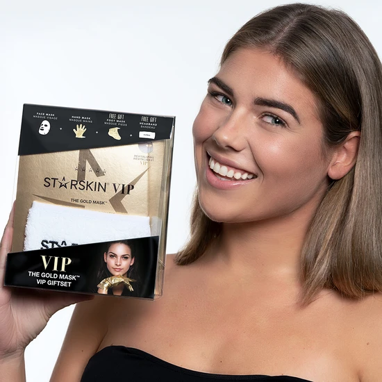 STARSKIN VIP Gold Mask Gift Set The Gold Foot Mask + Face Mask + Hand Mask