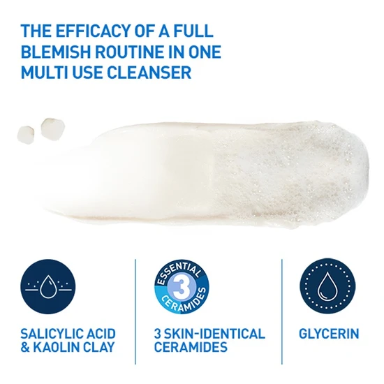 CeraVe Blemish Control Clay To Foam Cleanser For Blemish Prone Skin