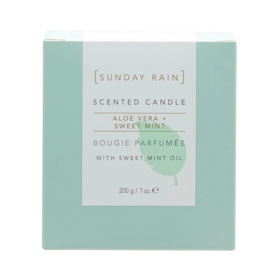 Sunday Rain Aloe Vera & Sweet Mint Soy Candle 265g