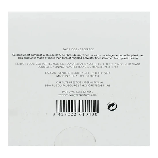 Issey Miyake Foldable Grey Backpack
