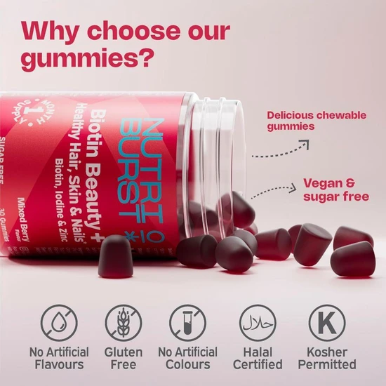 Nutriburst Biotin Beauty+ 30 Gummies