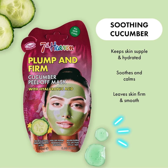 Montagne Jeunesse 7th Heaven Plump & Firm Cucumber Peel Off Mask 10ml