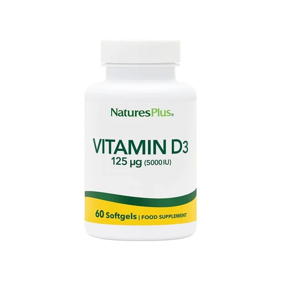 Nature's Plus Vitamin D3 5000iu Softgels 60 Softgels
