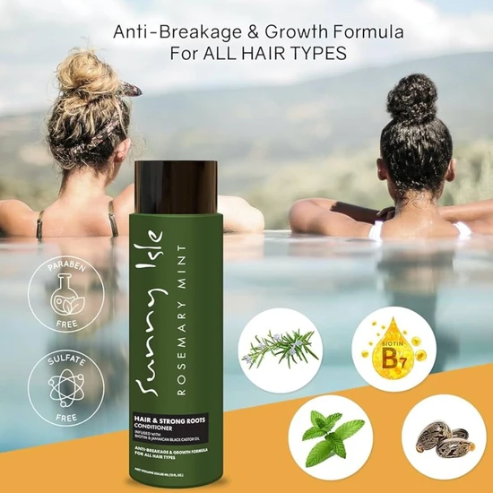 Sunny Isle Rosemary Mint Hair & Strong Roots Conditioner 355ml