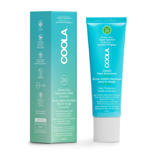 Coola Classic Face Sunscreen SPF 30 Cucumber 50ml
