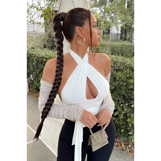 LullaBellz Extra Af 34" Braid Silver Grey