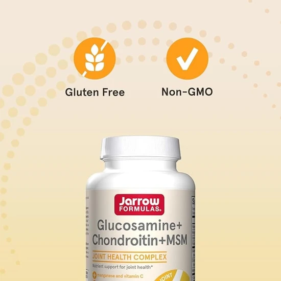 Jarrow Formulas Glucosamine + Chondroitin + MSM 120 Capsules