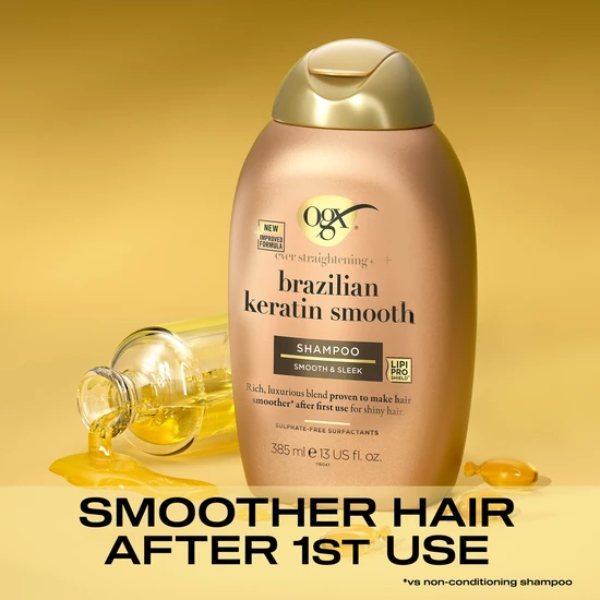 OGX® Brazilian Keratin Smooth Shampoo 385ml
