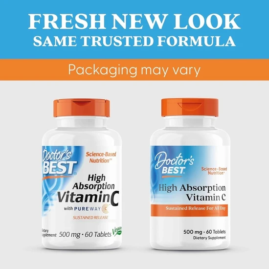 Doctor's Best Sustained Release Vitamin C With PureWay-C 500mg Tabs 60