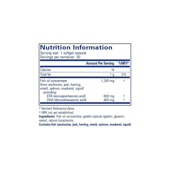Pure Encapsulations O.N.E. Omega Capsules 30 Capsules