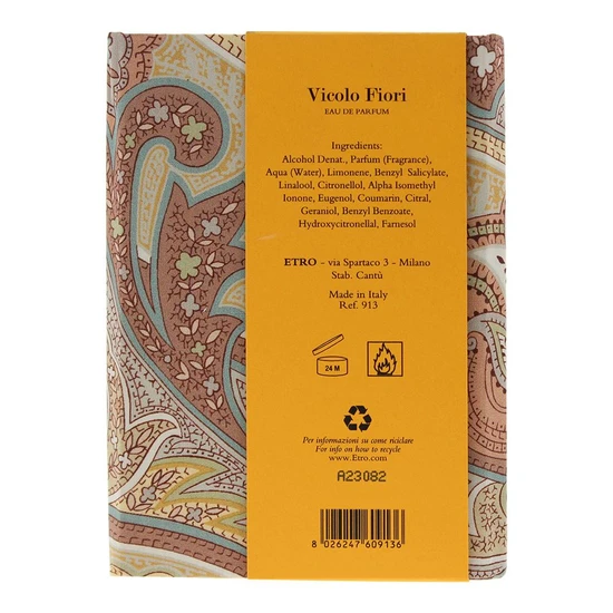 Etro Vicolo Fiori Eau De Parfum 100ml
