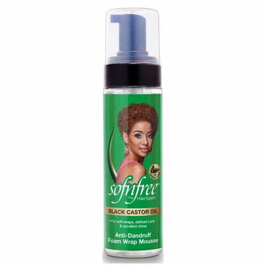 Sofn'Free Black Castor Oil Foam Wrap Mousse 200ml