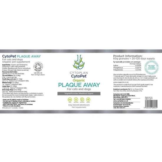 Cytoplan CytoPet Plaque Away 60g