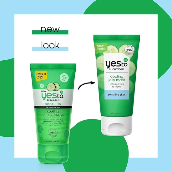 Yes To Cucumbers Cooling Jelly Face Mask For Sensitive SKin 89ml