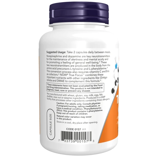 NOW Foods True Focus Capsules 90 Capsules