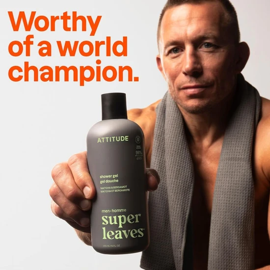 Attitude Super Leaves Men Shower Gel Matcha & Bergamot 415ml