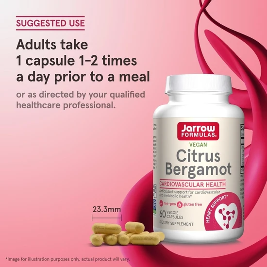Jarrow Formulas Citrus Bergamot 500mg Vegicaps 60 Vegicaps