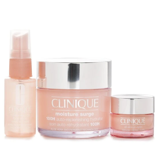 Clinique All About Moisture Gift Set 75ml Moisture Surge Gel-cream + 30ml Moisture Surge Face Spray + 15ml All About Eyes Serum
