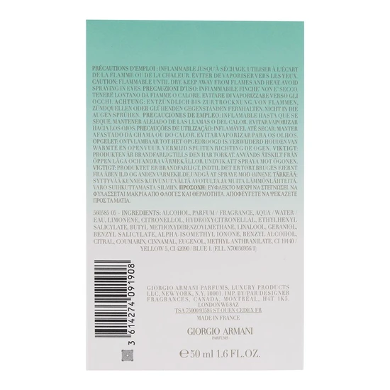 Giorgio Armani Acqua Di Gioia Intense Eau De Parfum 50ml