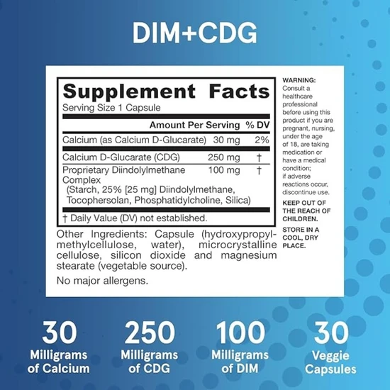 Jarrow Formulas DIM + CDG 30 Veg Caps