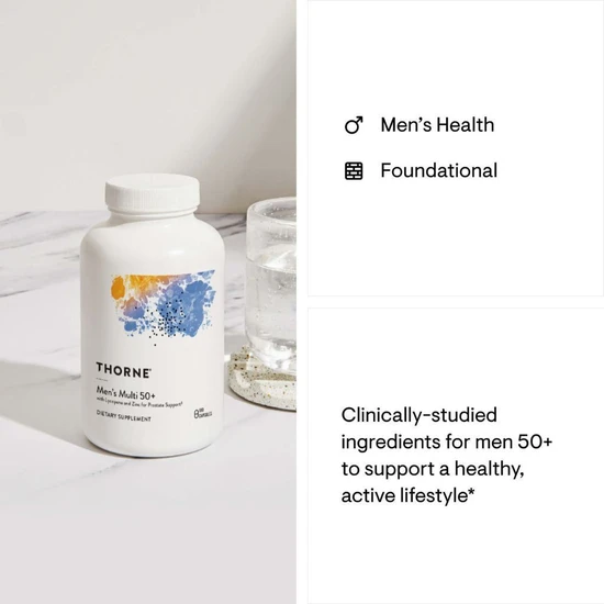 Thorne Multi Men's 50 Plus 180 Capsules