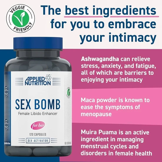 Applied Nutrition Sex Bomb For Her Capsules 120 Capsules