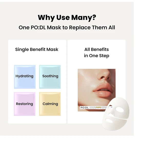 PO:DL PODL 2x Tgg Care Hyaluronic Hydromask 42g X 4