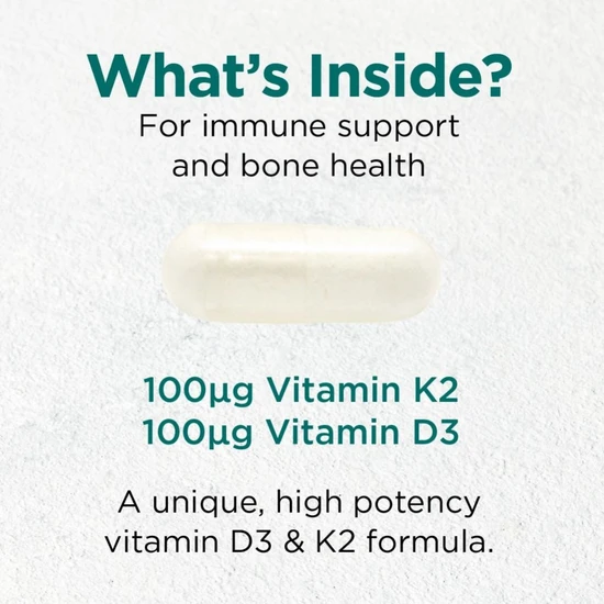 Cytoplan Vitamin D3 & K2 Capsules 120 Capsules