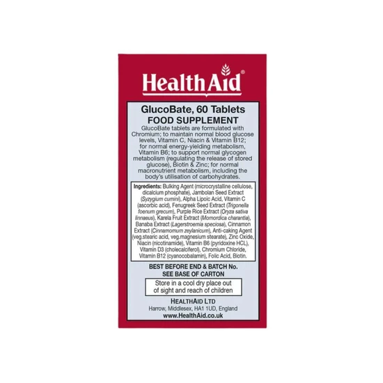 Health Aid Glucobate Tablets 60 Tablets