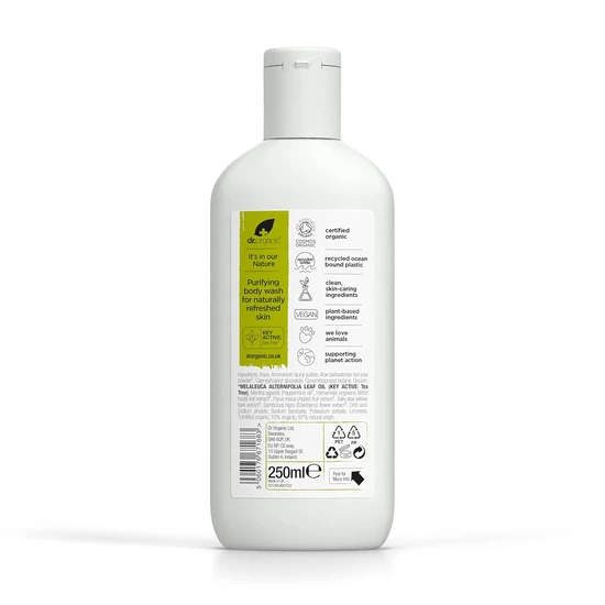 Dr. Organic Bioactive Skin Care Organic Tea Tree Body Wash 250ml