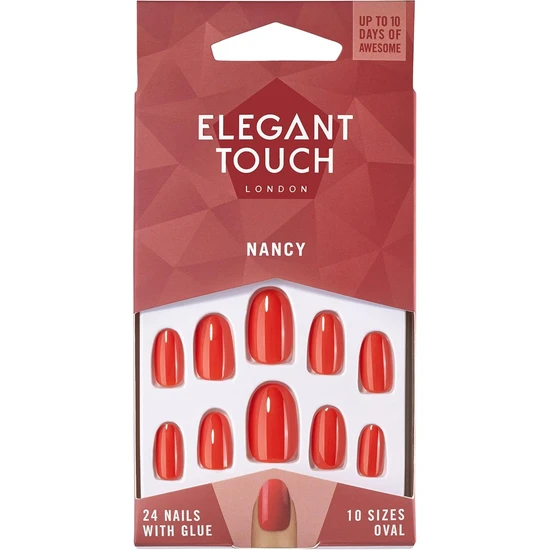 Elegant Touch Nancy Nail With Glue 24 Nails