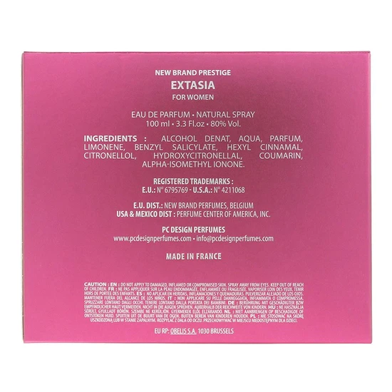 New Brand Prestige Extasia Eau De Parfum 100ml